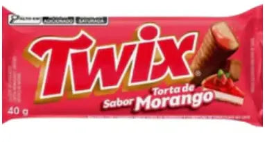 Twix Strawberry Cake Chocolate Bar 40g – Morango Cake Flavor Twix (Brazil)