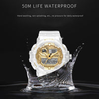 Sport Digital Watch for Men and Woman With Luminous Dual Time Waterproof 5 Bar Modern Men's Military Wristwatch WIth Night Mode