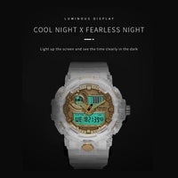 Sport Digital Watch for Men and Woman With Luminous Dual Time Waterproof 5 Bar Modern Men's Military Wristwatch WIth Night Mode