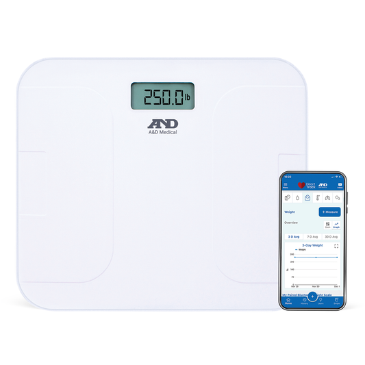 A&D Premium Wireless Weight Scale with Bluetooth Connectivity