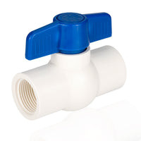 10 Pcs 1-1/2" PVC Ball Valve, FPT Threaded, Sch. 40