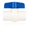 1/2" PVC Ball Valve, FPT Threaded, Sch. 40