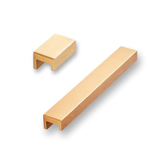 Brushed Bronze "Station" Drawer Tab Pull Euro • Knobs