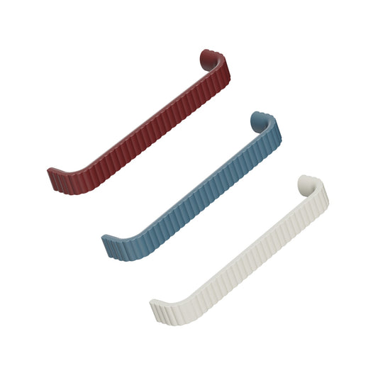 Colorful Retro "Lace" Ribbed Drawer Pulls Euro • Knobs