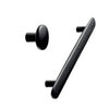 Black Lacquered Wood "Brutus" Cabinet Knob and Drawer Pulls Euro • Knobs
