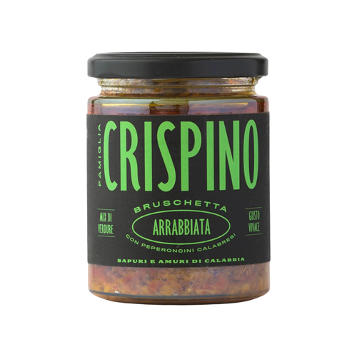 Famiglia Crispino Spicy Arrabbiata Bruschetta Spread — Hot Pepper Italian Antipasto