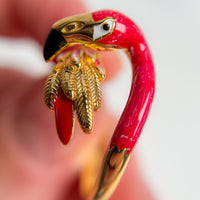 Statement Flamingo Rings