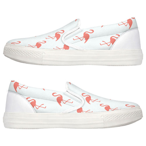 Simple Flamingo Slip Ons