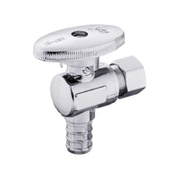 10 Pcs 1/2" PEX Crimp x 3/8" OD Compr. Angle Stop Valve, 1/4 Turn (Lead Free) Plumbingsell