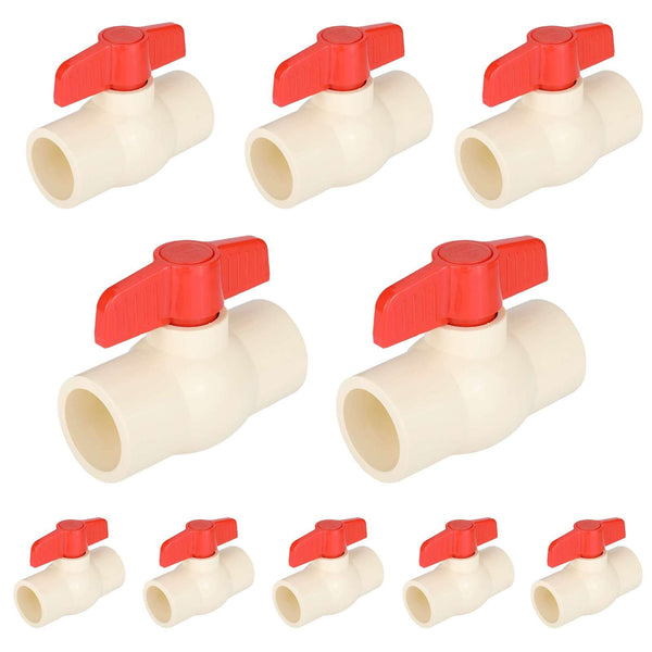 10 Pcs 3/4" CPVC Ball Valve (Solvent) Plumbingsell