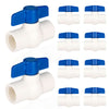 10 Pcs 1-1/2" PVC Ball Valve, FPT Threaded, Sch. 40