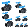 10 Pcs 1" PVC Single Union Ball Valve SCH 40/80, Threaded