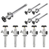 10 Pcs 1/2" MIP x 3/4" Hose Bibb, 6" Anti Siphon Frost Free Sillcock