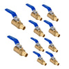 1/2" PEX Crimp X 1/2" Sweat Ball Valve, Blue (Lead Free)