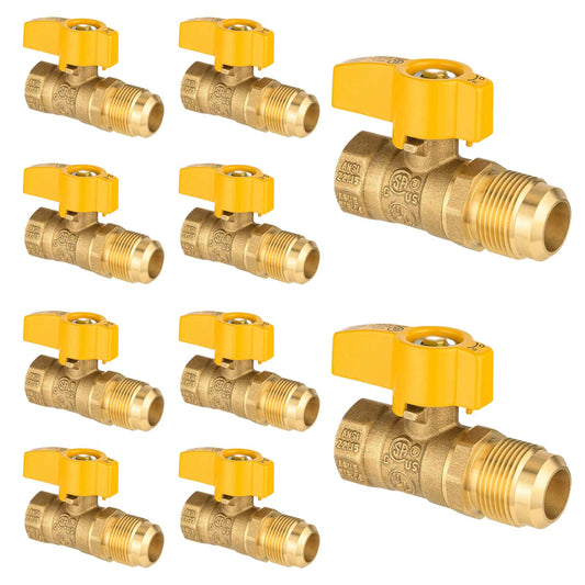 10 Pcs 1/2" FNPT x 1/2" OD Flare Valve