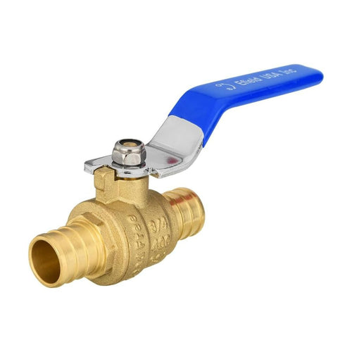 1" PEX Crimp Ball Valve, Blue (Lead Free)