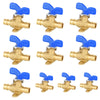 10 Pcs 1/2" PEX-A Expansion Butterfly Valve W/Drop Ear, Blue (Lead Free) Plumbingsell