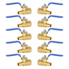 1/2" PEX-A Expansion X 1/2" FNPT Ball Valve, Blue (Lead Free)