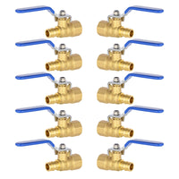 1/2" PEX-A Expansion X 1/2" FNPT Ball Valve, Blue (Lead Free)