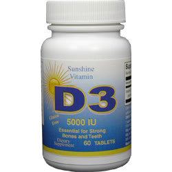 Sunshine vitamin d3 tb 5000u 60