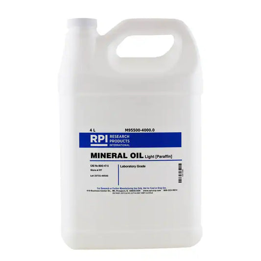 RPI Light Mineral Oil, NF Grade, 4000 mL (4 L)