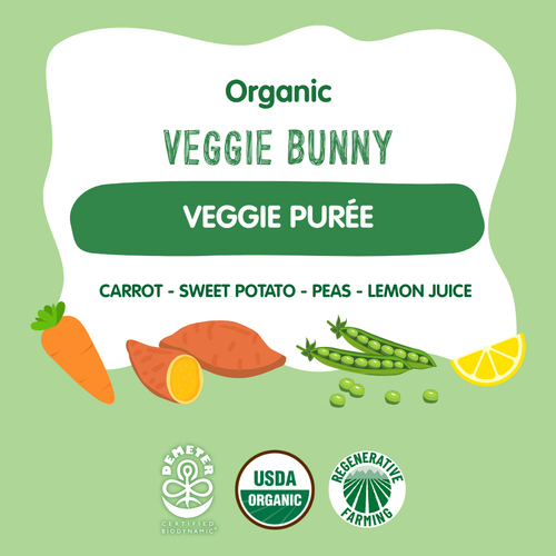 Organic Veggie Bunny Veggie Purée
