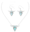 Desert Heart Turquoise Necklace and Earring Set