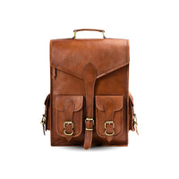 Vintage Leather Backpack Rucksack
