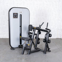 Vogue Seated Row - Muscle D Fitness -  Adjustable Seat - Pin Selectorized - Lat Workout