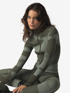 Merino Airwarm Bodysuit- Stone Green