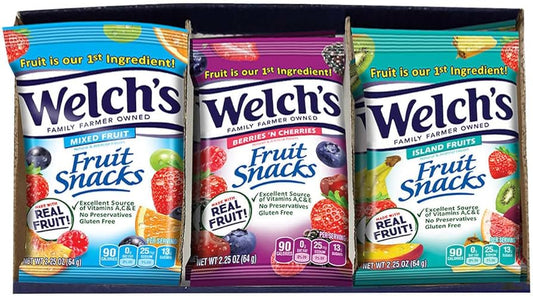 WELCH'S 2.25oz Assorted 16pk 2.25oz