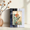 Black White Resin Brass Inlay Picture Frame Tabletop 4x6 5x7