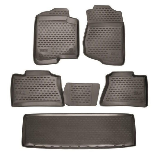 Westin 2015-2017 Cadillac Escalade w/Captain Seats Profile Floor Liners 6pc - Black