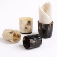 Buffalo Horn Whiskey Shot Glasses 6.5 oz - (Pack of 3)