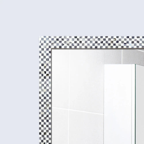 Make To Order Checkered Mirror Bone Inlay Collection in 9 Sizes