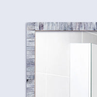 Make To Order Classic Grey Mirror Bone Inlay Collection in 4 Sizes