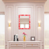 Make To Order Classic Red Mirror Bone Inlay Collection in 5 Sizes
