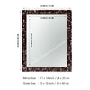 Make To Order Mother Of Pearl Grey Mirror in 7 Sizes