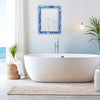 Make To Order Moroccan Blue Mirror Bone & Resin Inlay Collection in 7 Sizes