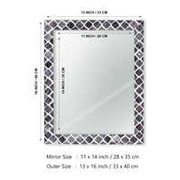 Make To Order Moroccan Grey Mirror Bone & Resin Inlay Collection in 4 Sizes