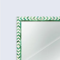 Make To Order Taj Green Mirror Bone Inlay Collection in 4 Sizes