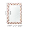 Make To Order Chevron Brown Mirror Bone Inlay Collection in 4 Sizes