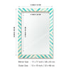 Make To Order Chevron Green Mirror Bone Inlay Collection in 3 Sizes