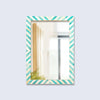 Make To Order Chevron Green Mirror Bone Inlay Collection in 3 Sizes