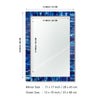 Make To Order Classic Blue Mirror Bone Inlay Collection in 4 Sizes