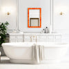Make To Order Classic Orange Mirror Bone Inlay Collection in 8 Sizes