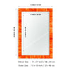 Make To Order Classic Orange Mirror Bone Inlay Collection in 8 Sizes