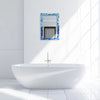 Make To Order Indigo Pattern Mirror Bone Inlay Collection - 24x36 inches