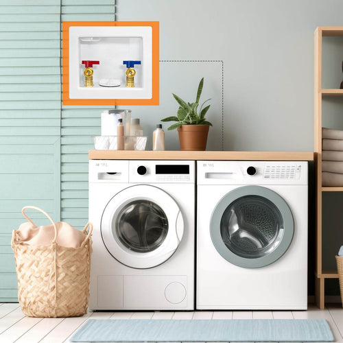 1/2" PEX Expansion (F1960) Inlet, Washing Machine Outlet Box, Center Drain Plumbingsell