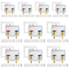10 Pcs 1/2" PEX Expansion (F1960) Inlet, Washing Machine Outlet Box, Center Drain